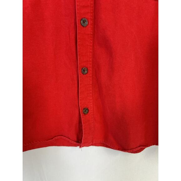 Vintage Woolrich Shirt Mens Large Red Chamois Flannel 90s Y2K - Picture 6 of 16